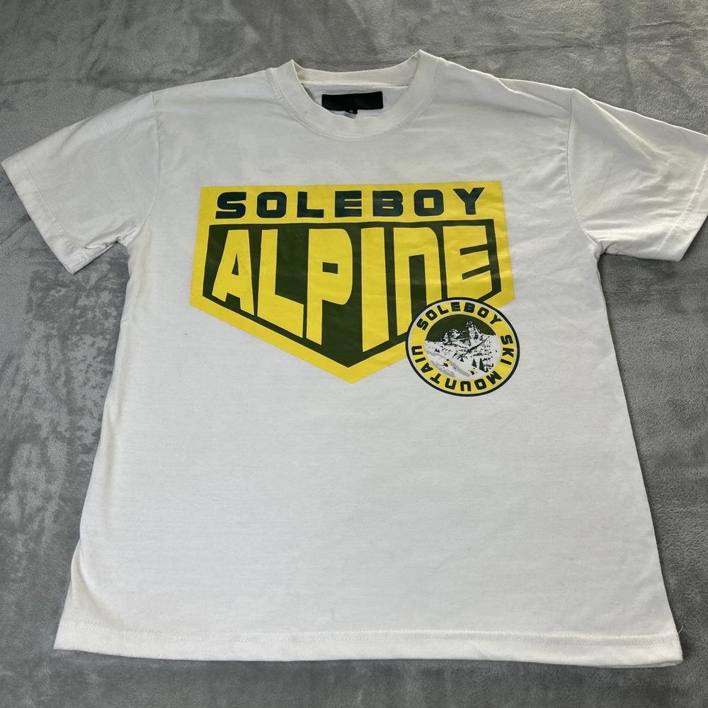 SoleBoy  Short Sleeve  Logo T-Shirt White Size S